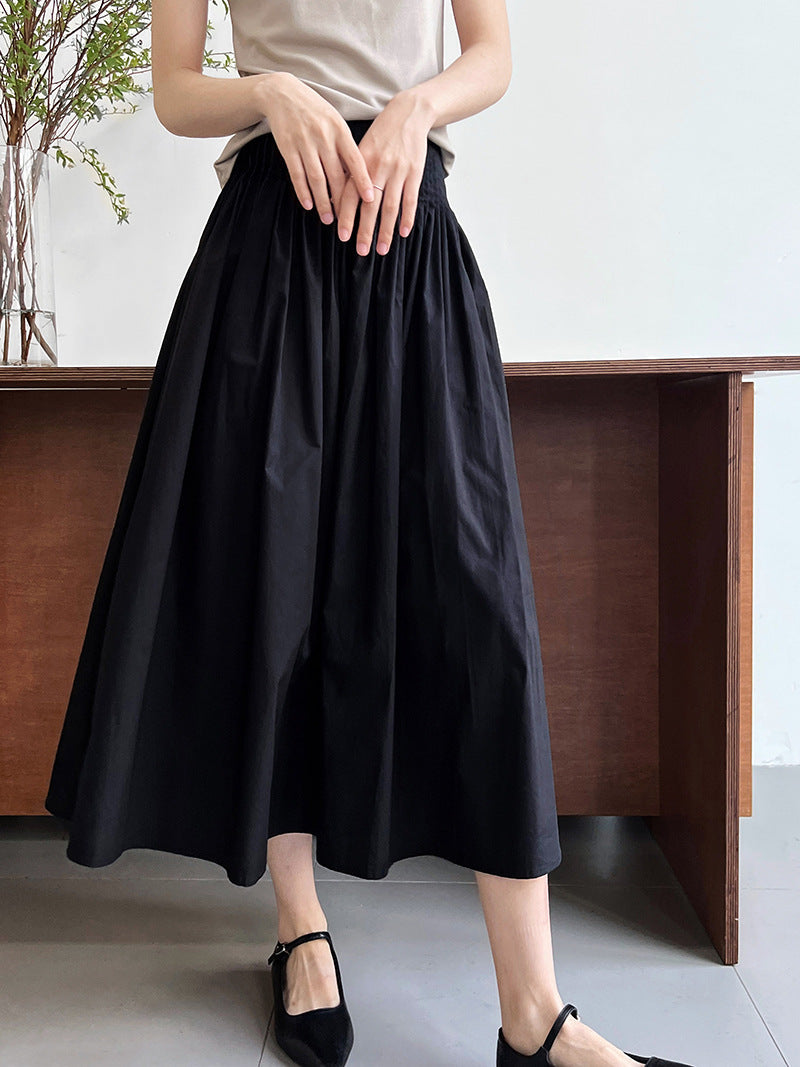 Pleated A-Line Umbrella Skirt – same ANTHEM - black / M