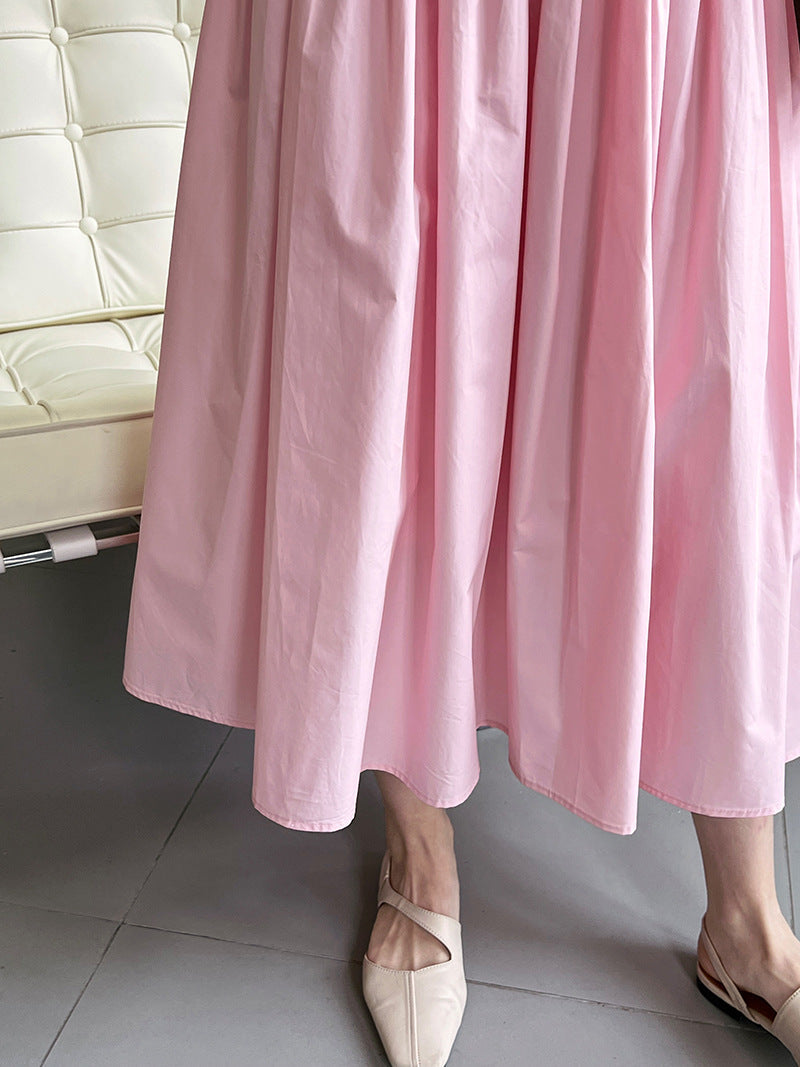 Pleated A-Line Umbrella Skirt – same ANTHEM - pink / M
