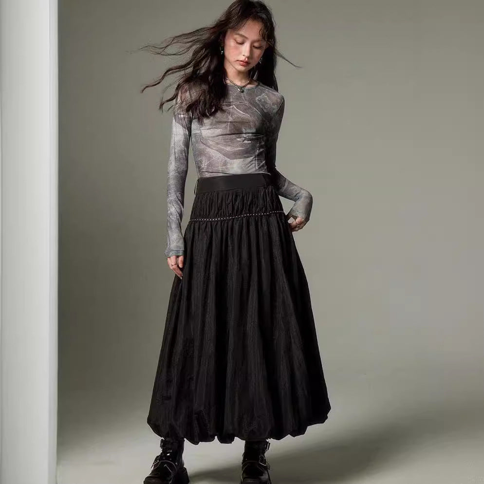 Pleated High Waist Bud Skirt – Unique Style for Lovers | Same ANTHEM