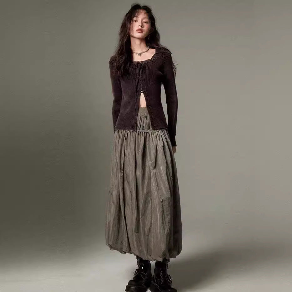 Pleated High Waist Bud Skirt – Unique Style for Lovers | Same ANTHEM