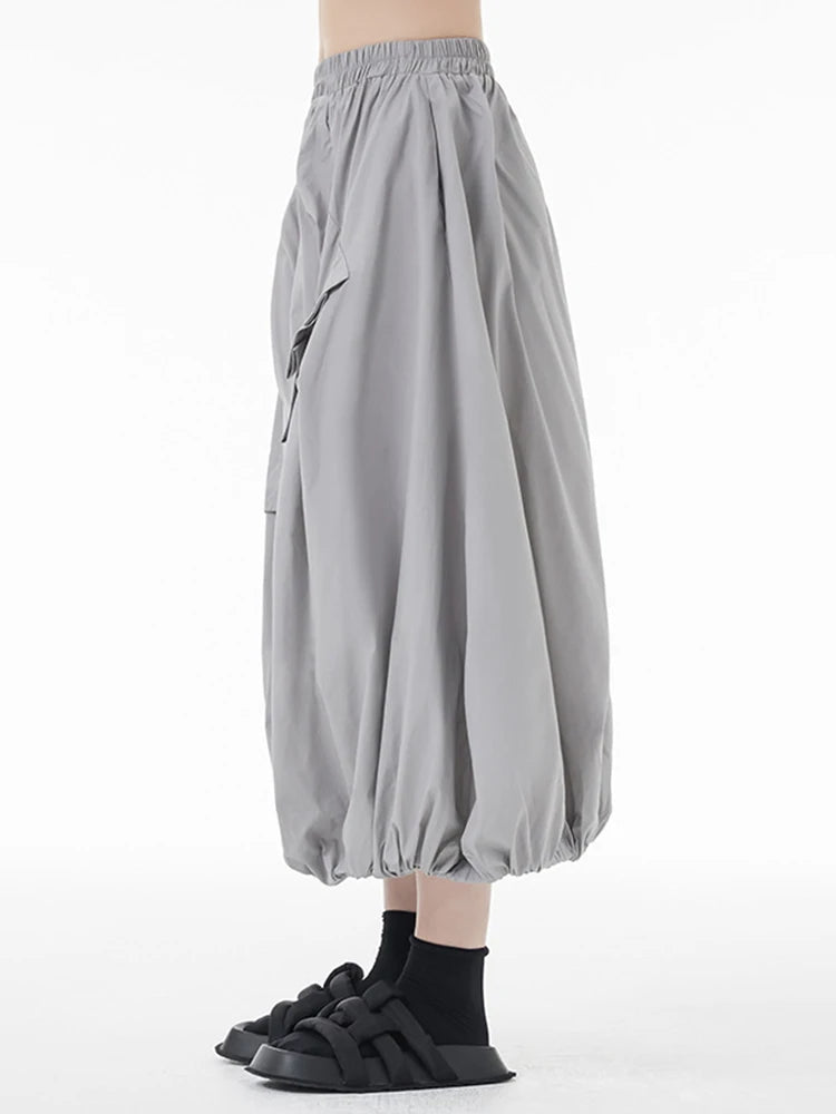 Pleated Lantern Skirt in Grey | same ANTHEM®