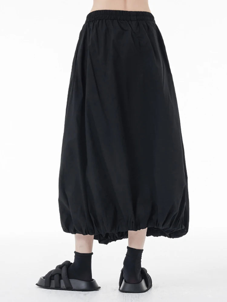 Pleated Lantern Skirt in Grey | same ANTHEM®