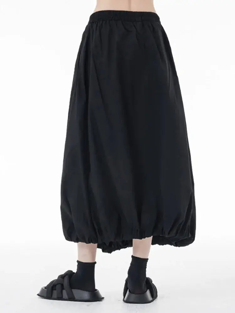 Pleated Lantern Skirt in Grey | same ANTHEM®
