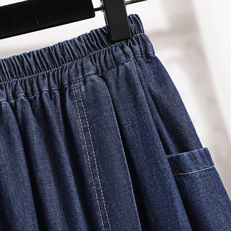 Plus Size High Waisted Denim Skirt – Soulmate Streetwear | same ANTHEM.