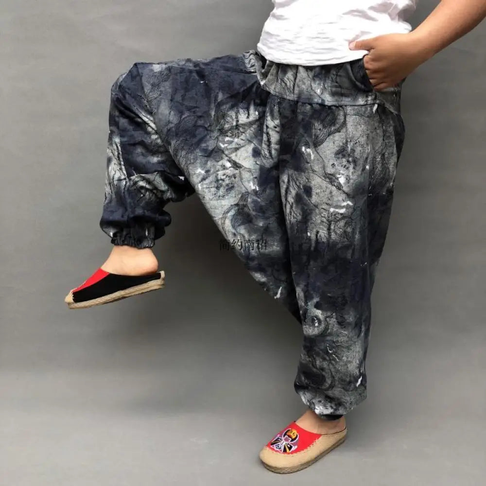 Plus Size Loose Lantern Harem Pants – Casual Cool Soulmate Style | Same Anthem - 02color / One Size - Pants