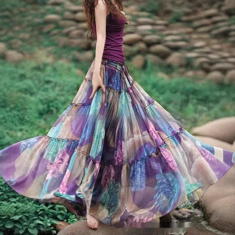 Printed Slim Fit Hem Skirt | same ANTHEM. Soulmate Streetwear for Lovers