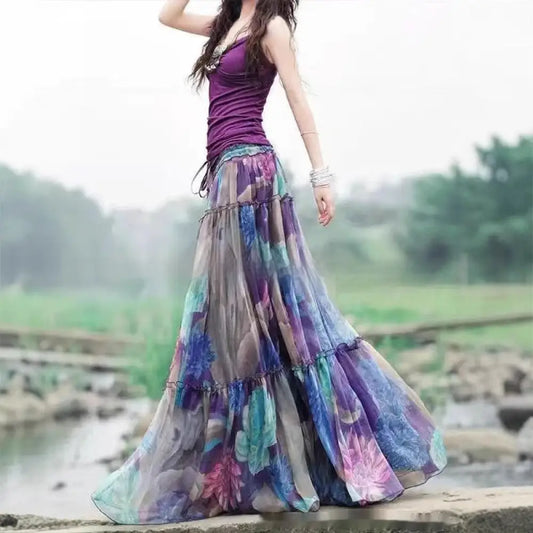 Printed Slim Fit Hem Skirt | same ANTHEM. Soulmate Streetwear for Lovers
