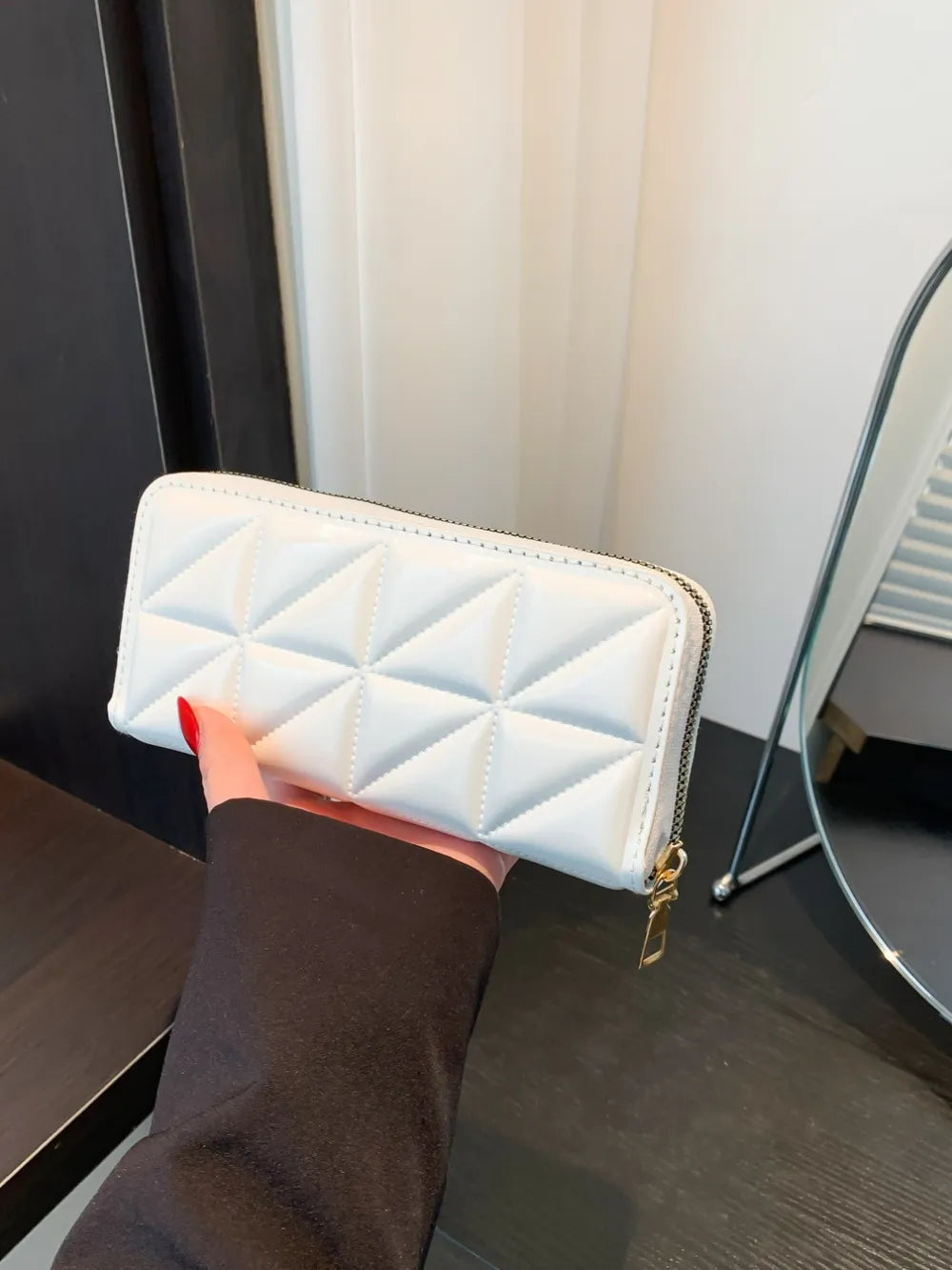 PU Leather Solid Color Wallet – Soulmate Accessory | same ANTHEM - White / One Size