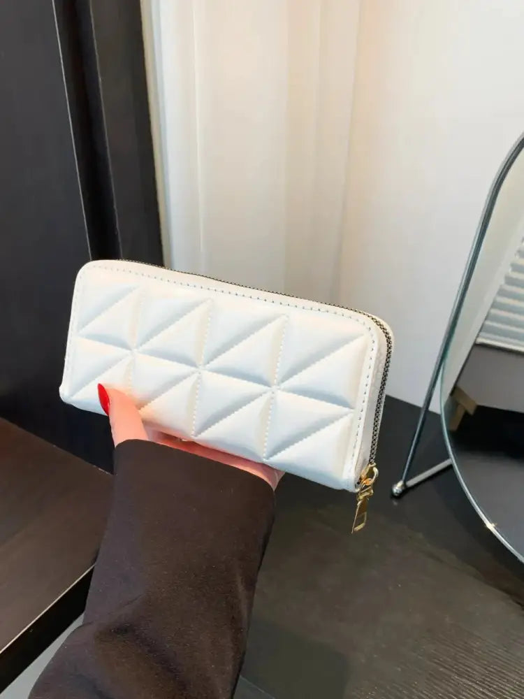 PU Leather Solid Color Wallet – Soulmate Accessory | same ANTHEM - White / One Size