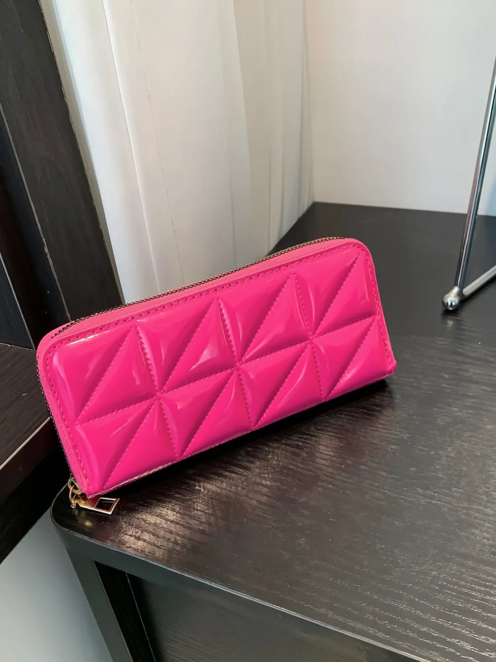 PU Leather Solid Color Wallet – Soulmate Accessory | same ANTHEM - Hot Pink / One Size