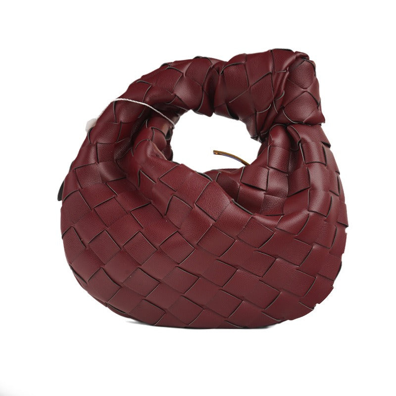 PU Leather Waterproof Handbag | Soulmate Streetwear by same ANTHEM. For Travel Daily Women - Claret / 17*5*18cm