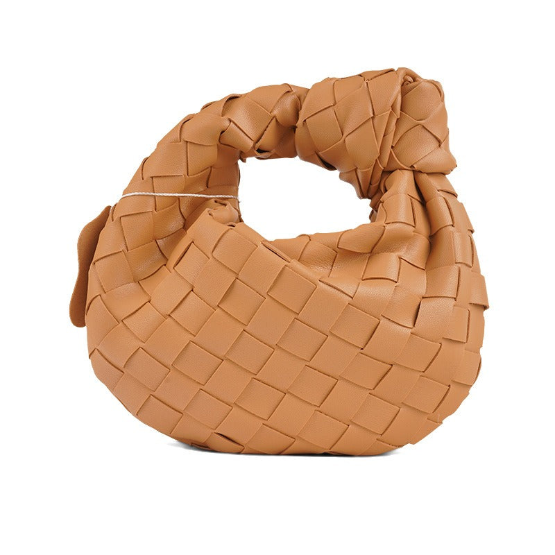 PU Leather Waterproof Handbag | Soulmate Streetwear by same ANTHEM. For Travel Daily Women - Potato / 17*5*18cm