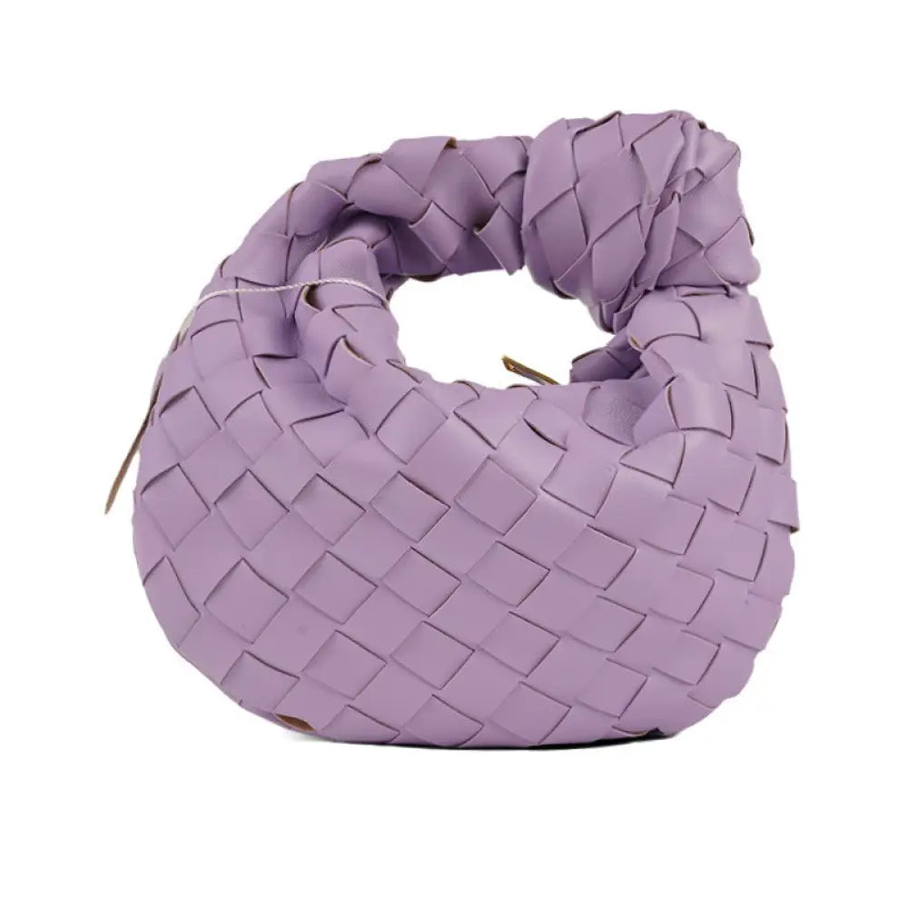PU Leather Waterproof Handbag | Soulmate Streetwear by same ANTHEM. For Travel Daily Women - Mauve / 17*5*18cm