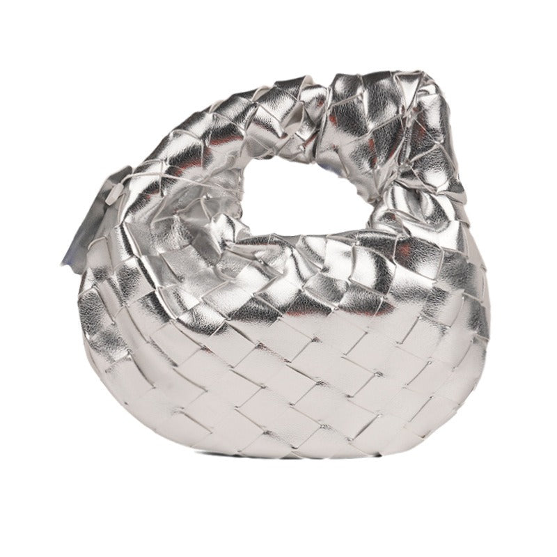 PU Leather Waterproof Handbag | Soulmate Streetwear by same ANTHEM. For Travel Daily Women - silver / 17*5*18cm