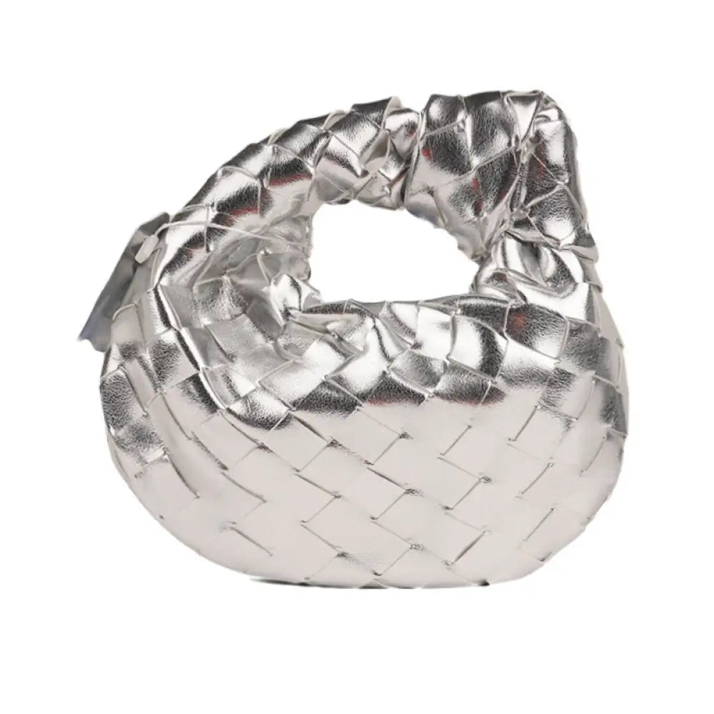 PU Leather Waterproof Handbag | Soulmate Streetwear by same ANTHEM. For Travel Daily Women - silver / 17*5*18cm