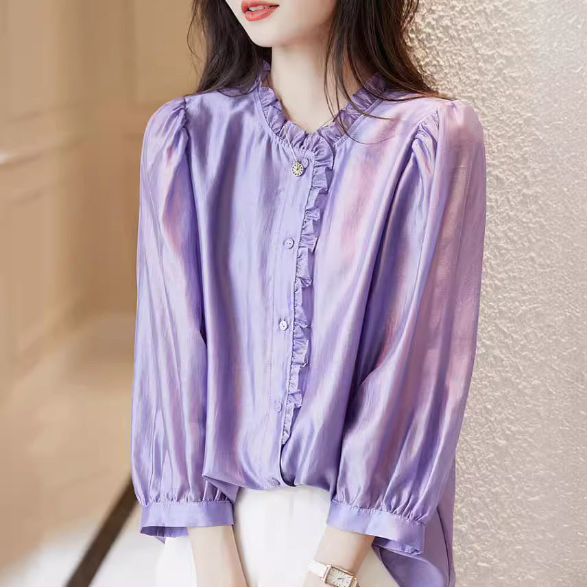 Puff Sleeve Nine-Quarter Top – Romantic Classic | same ANTHEM - Top