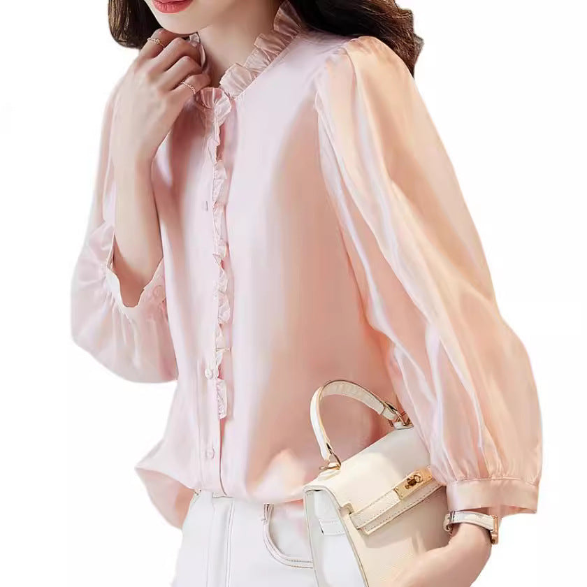 Puff Sleeve Nine-Quarter Top – Romantic Classic | same ANTHEM - Top
