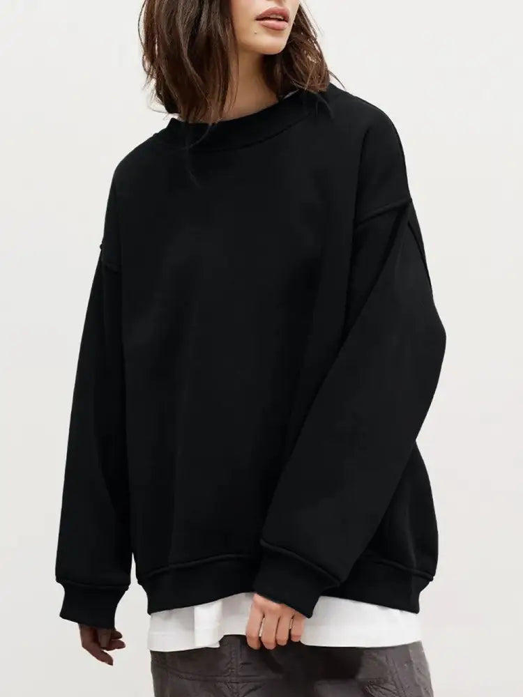 Pullover Sweatshirt – same ANTHEM | Cozy Streetwear for Soulmates & Chosen Family - Black / L