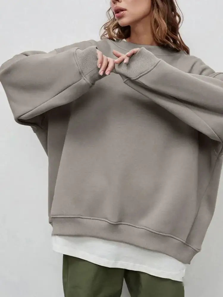 Pullover Sweatshirt – same ANTHEM | Cozy Streetwear for Soulmates & Chosen Family - Mocha / L
