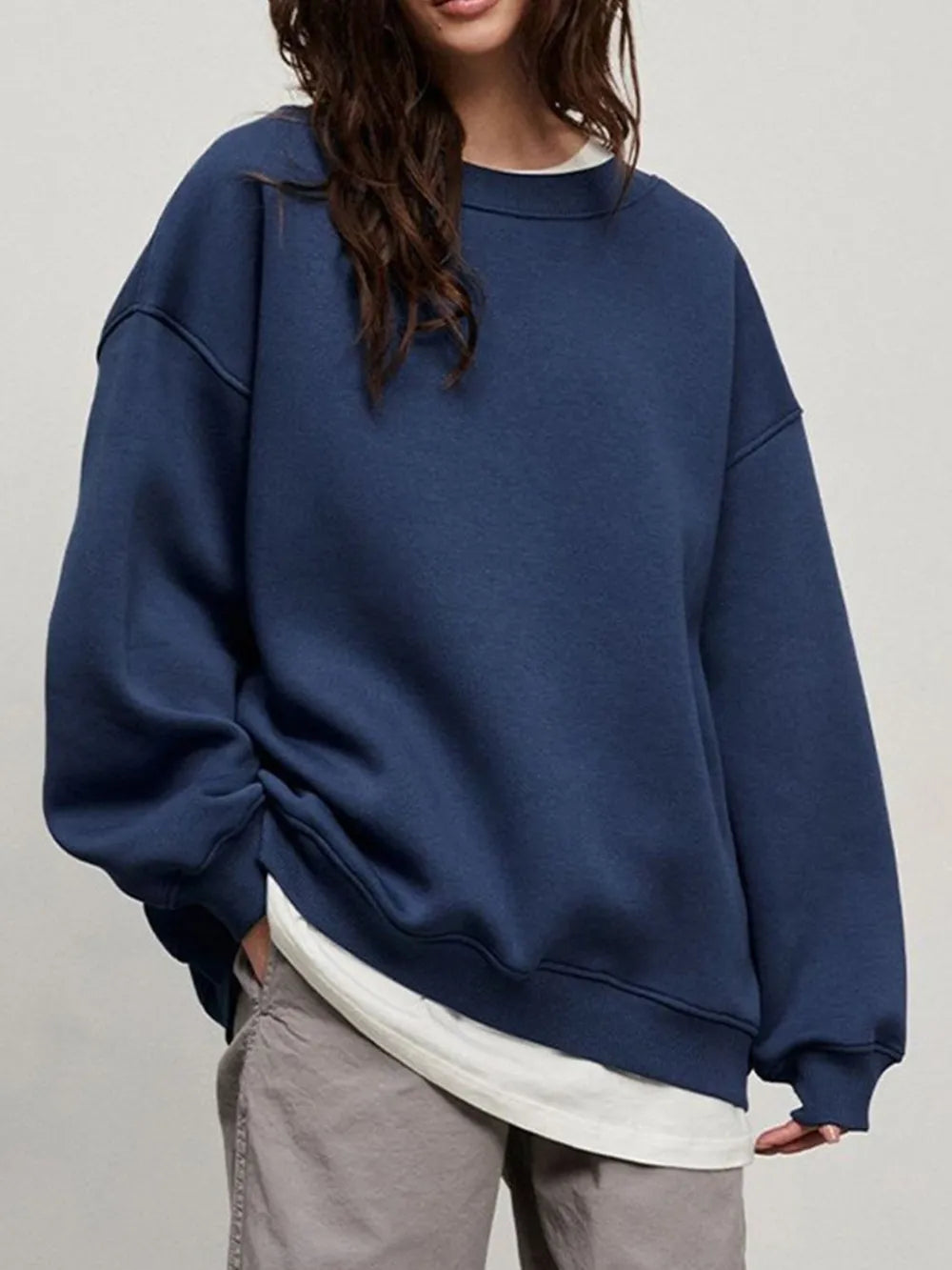 Pullover Sweatshirt – same ANTHEM | Cozy Streetwear for Soulmates & Chosen Family - Dark Blue / L