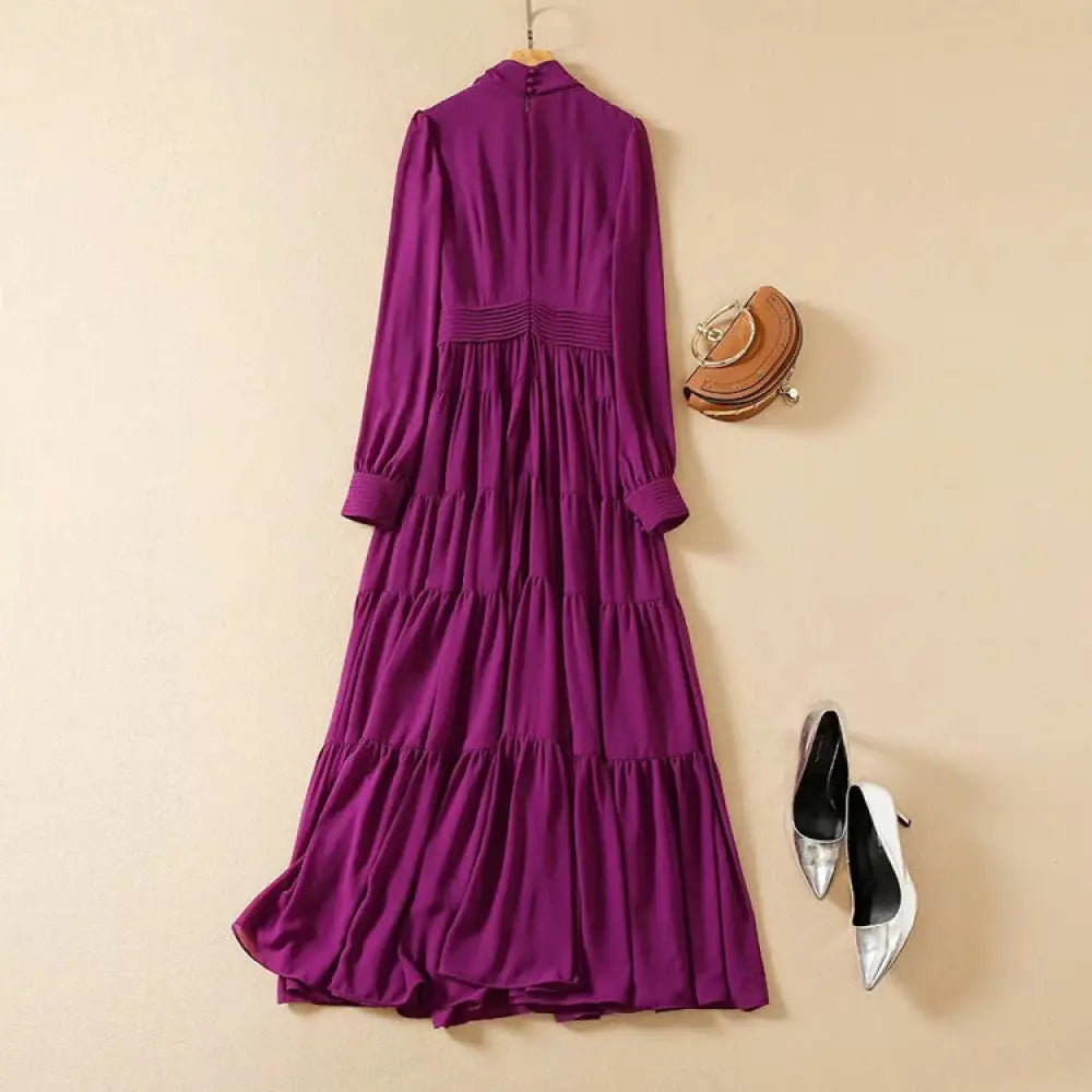 Purple Long Skirt Dress | Light Luxury Fashion | same ANTHEM.
