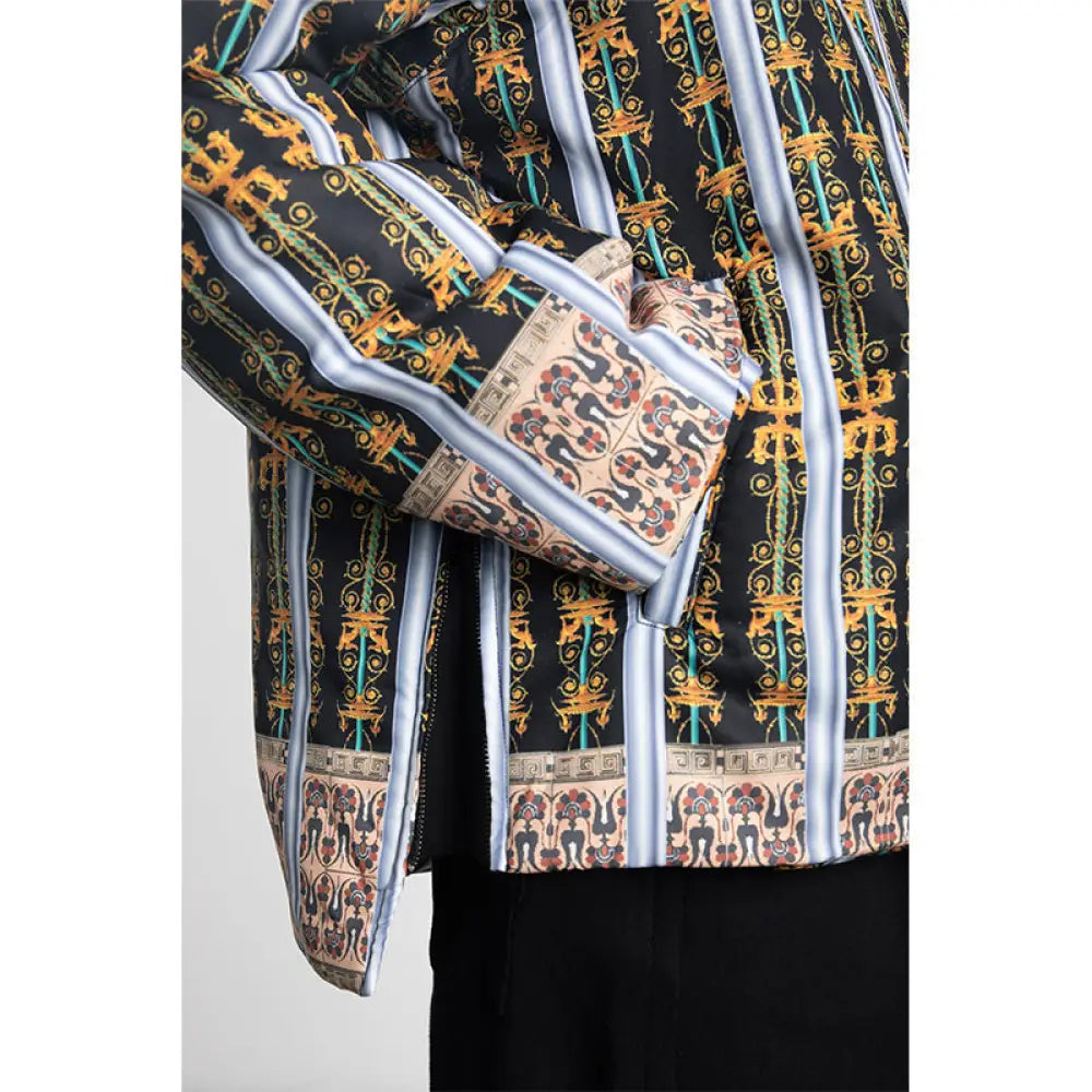 Quilted Hooded Print Sweatshirt | same ANTHEM. - Sweatshirt