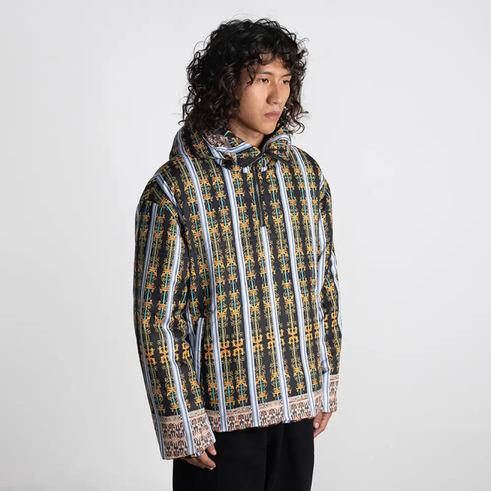 Quilted Hooded Print Sweatshirt | same ANTHEM. - Sweatshirt