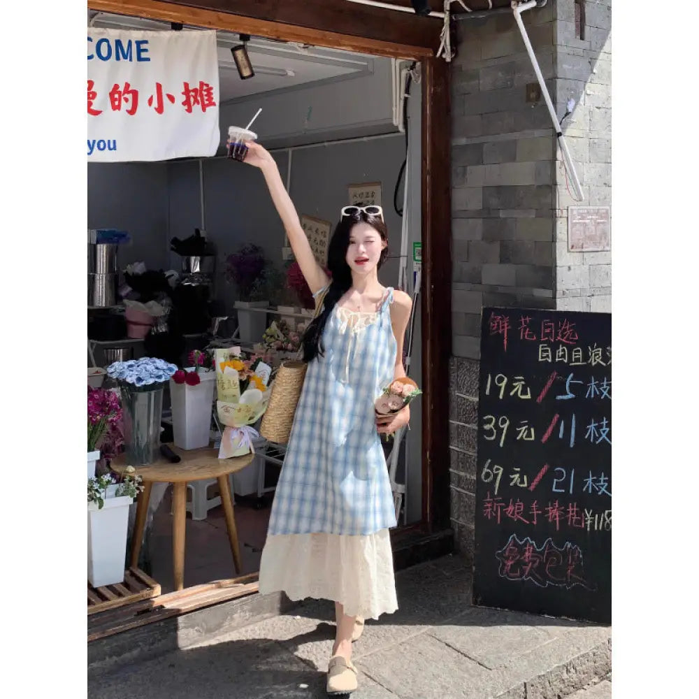 Red Plaid Two-Piece Strapless Dress Women | Vacation & Date Night | same ANTHEM.
