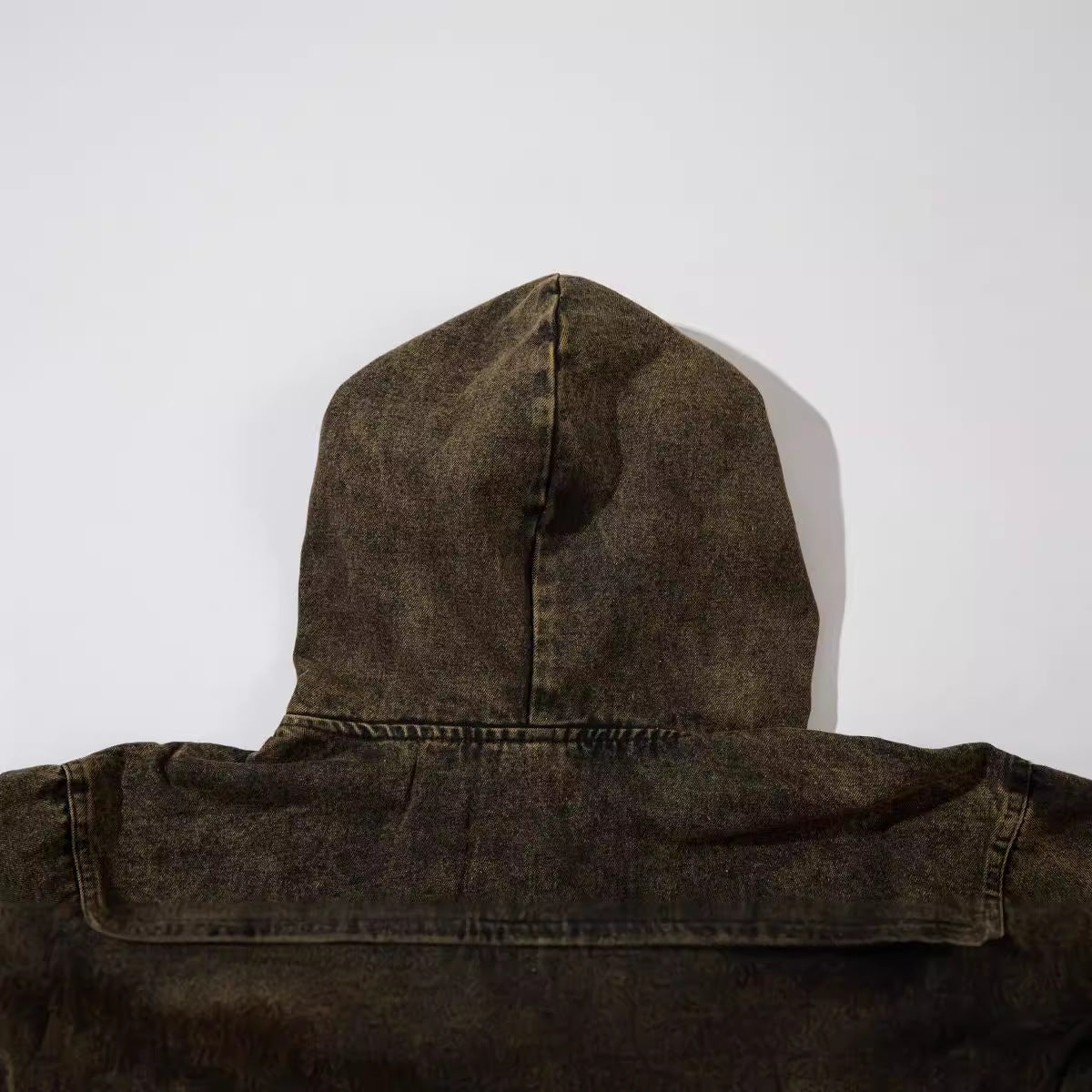 Retro Washed Distressed Hooded Sweater For Men