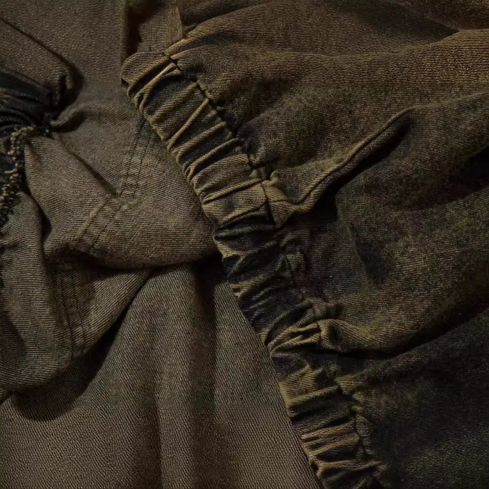 Retro Washed Distressed Hooded Sweater For Men