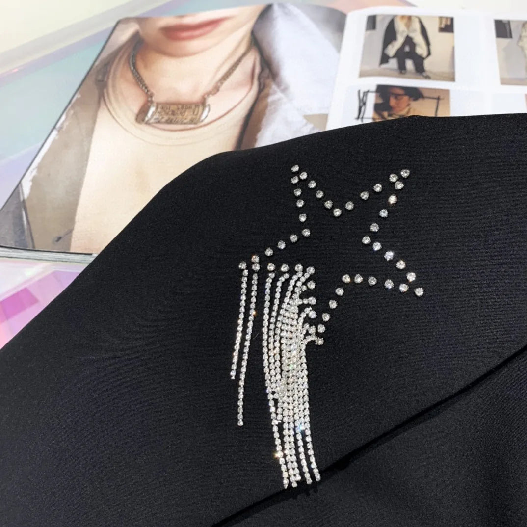 Rhinestone Star‑Tassel Suit Jacket | Soulmate Streetwear – same ANTHEM.