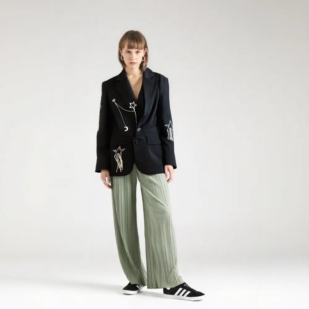 Rhinestone Star‑Tassel Suit Jacket | Soulmate Streetwear – same ANTHEM.