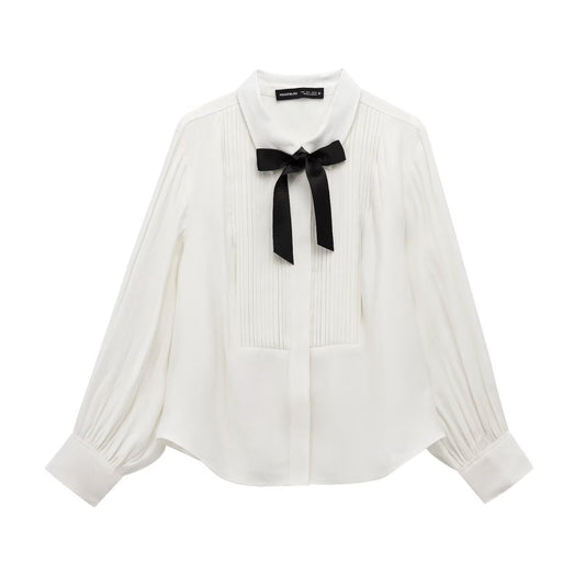 Ribbon Collar Nostalgic Blouse – Soulmate Streetwear | same ANTHEM - white / XS