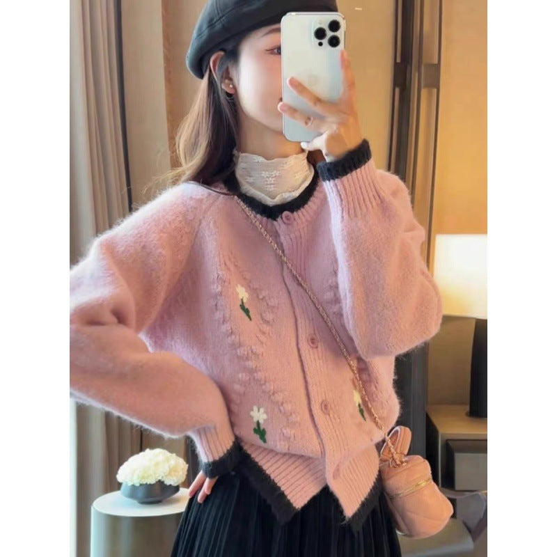 Romantic Boho Embroidered Flower Cardigan Coat for Women – Vintage Chic Outerwear for Lovers & Soulmates | same ANTHEM
