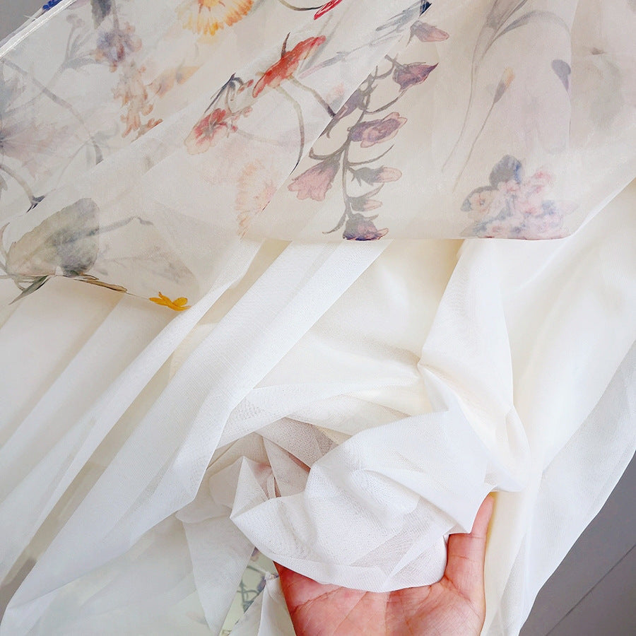 Romantic Chiffon Printed Skirt – Fairy Tale Flow for Lovers | Same ANTHEM
