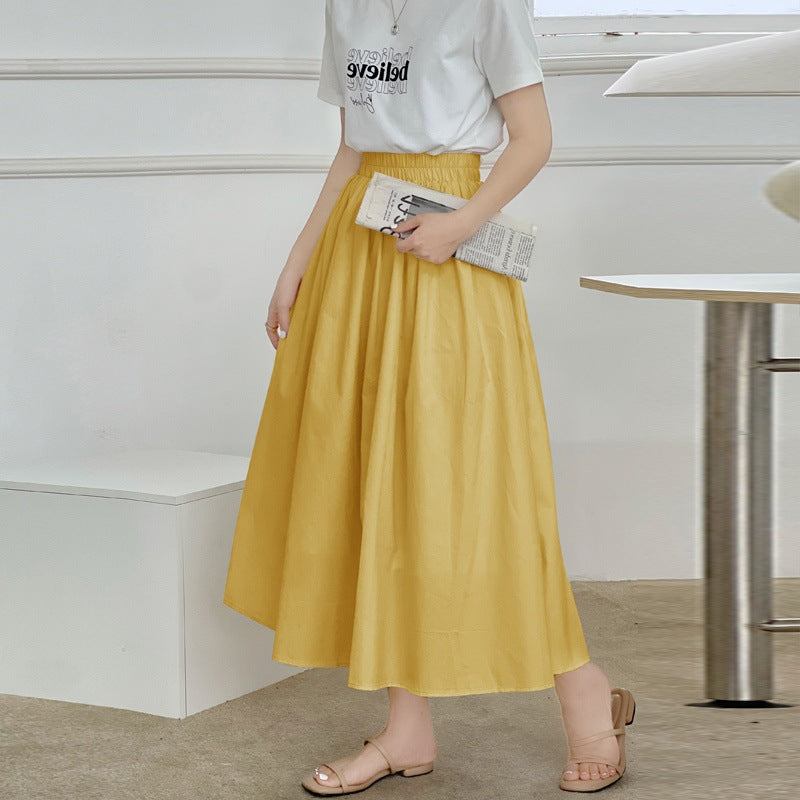 Romantic Cotton Pleated Swing Skirt – same ANTHEM