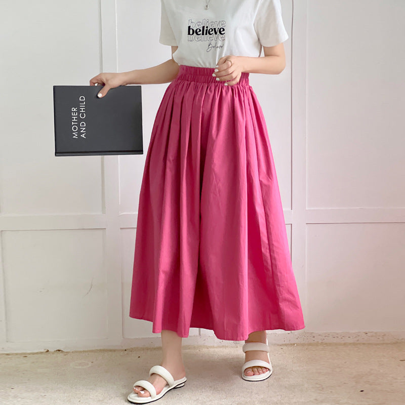Romantic Cotton Pleated Swing Skirt – same ANTHEM