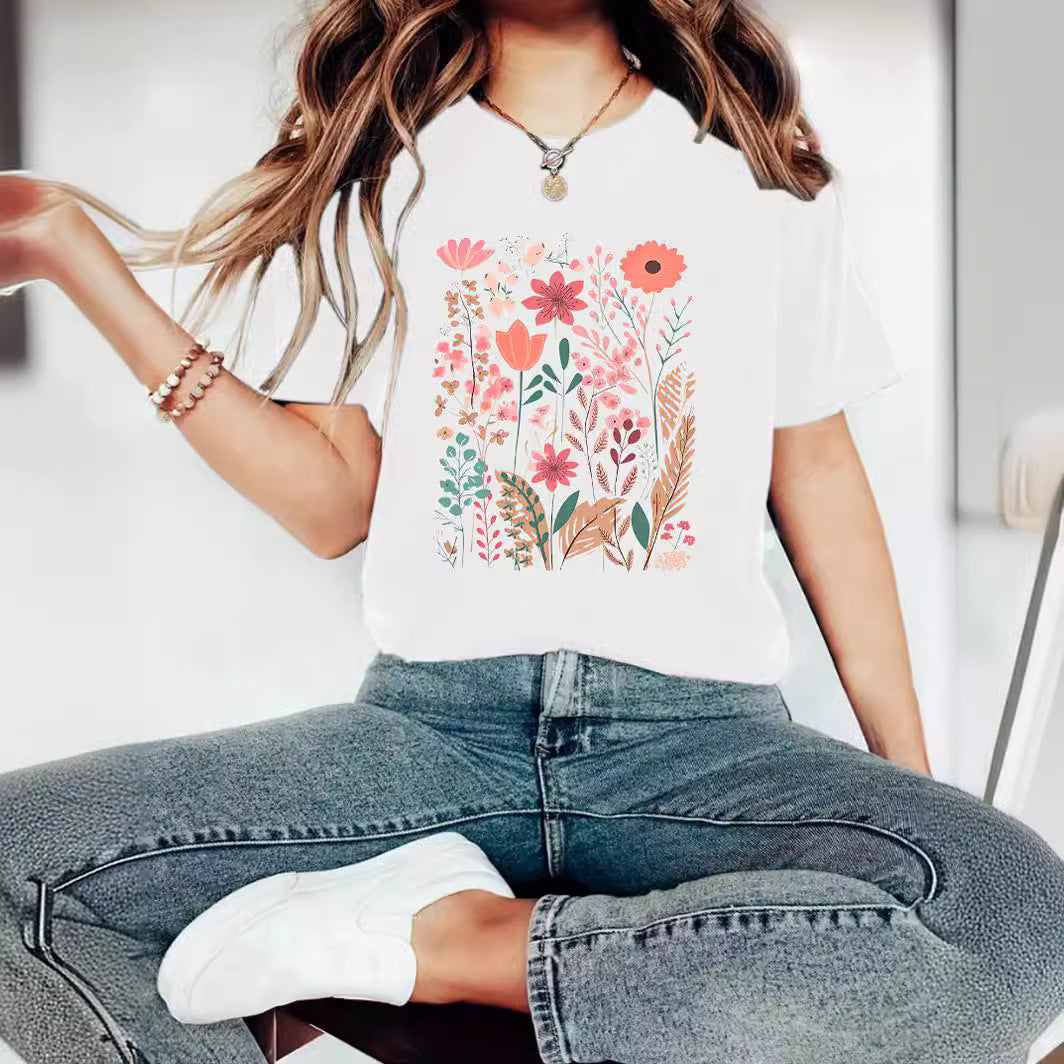 Romantic Floral Graphic Tee – same ANTHEM Dreamy Fashion for Soulmates
