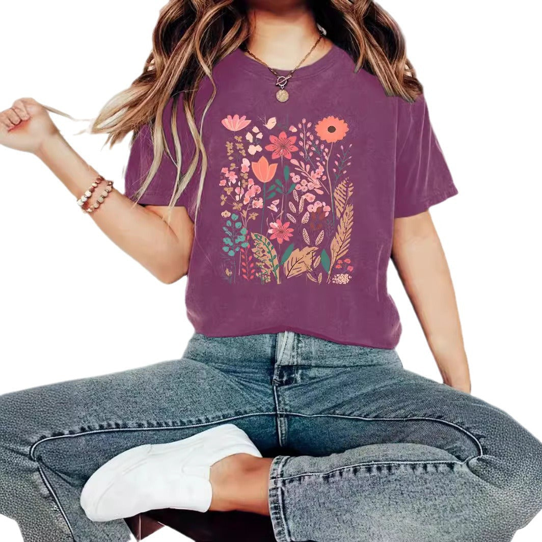 Romantic Floral Graphic Tee – same ANTHEM Dreamy Fashion for Soulmates