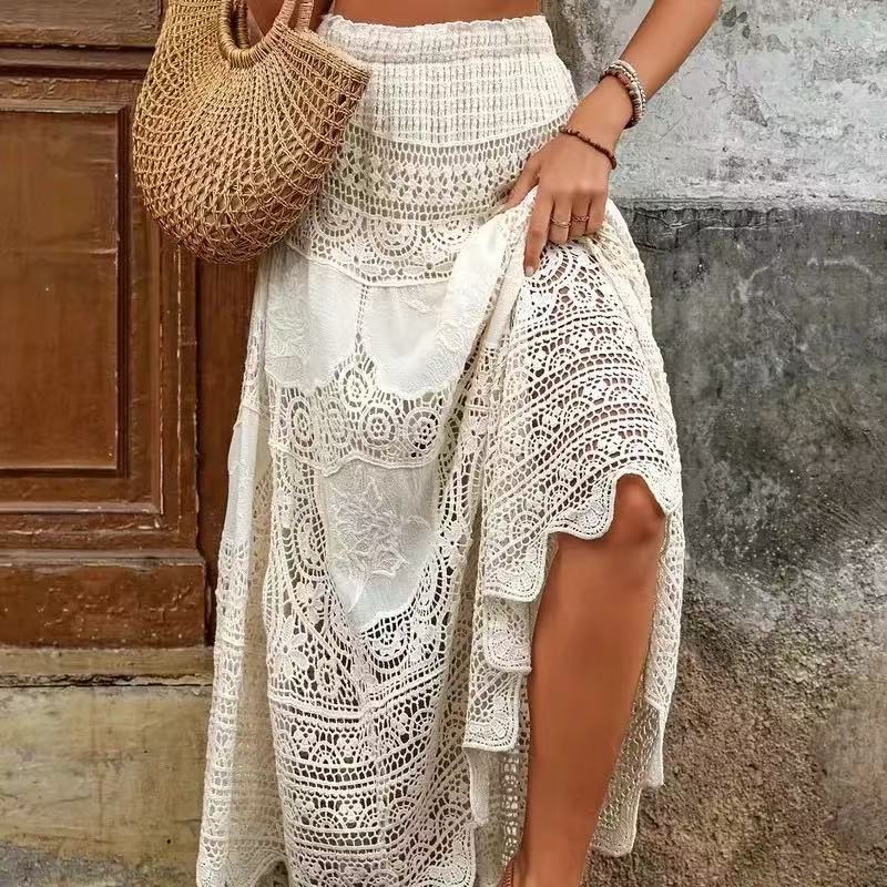 Romantic Knitted Skirt – French Retro Dream for Lovers | Same ANTHEM - Apricot / Free Size