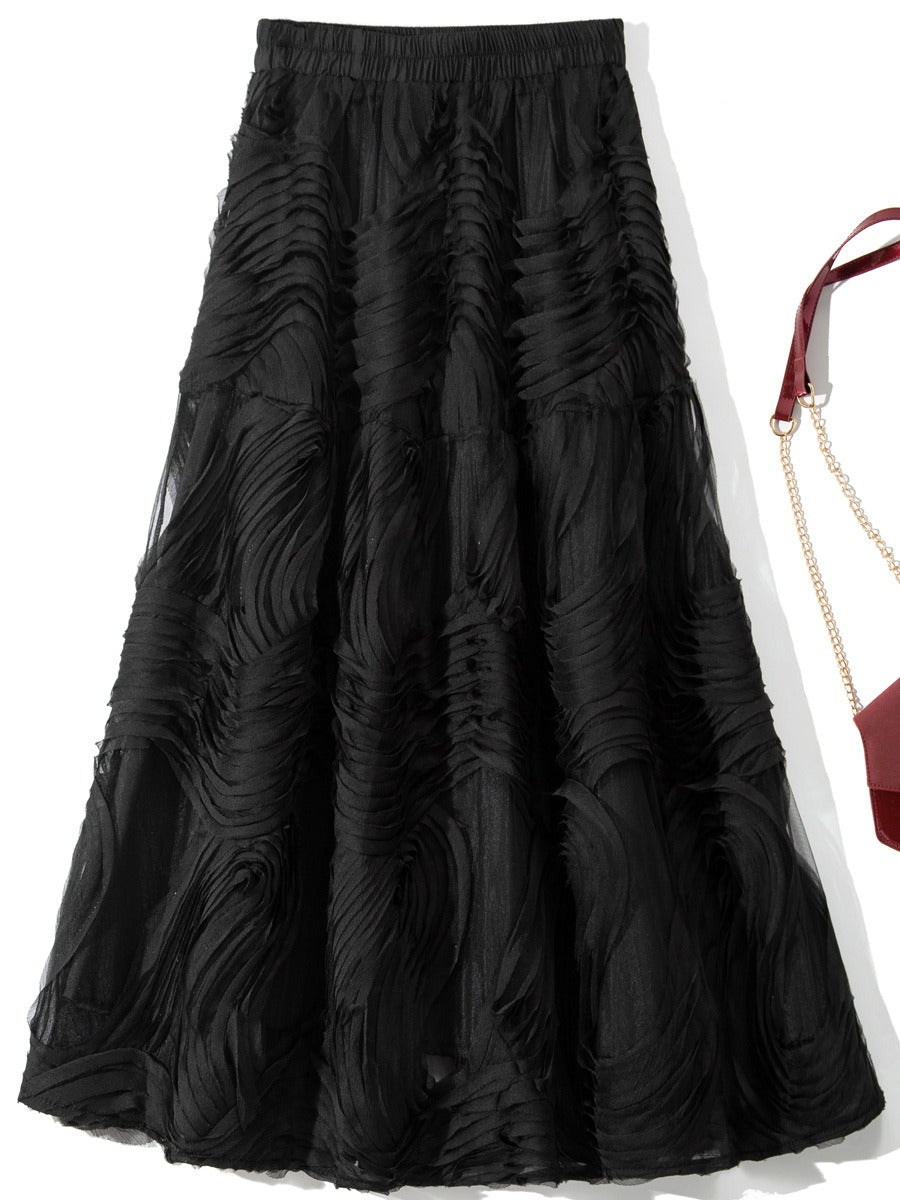 Romantic Mesh Midi Skirt | same ANTHEM.