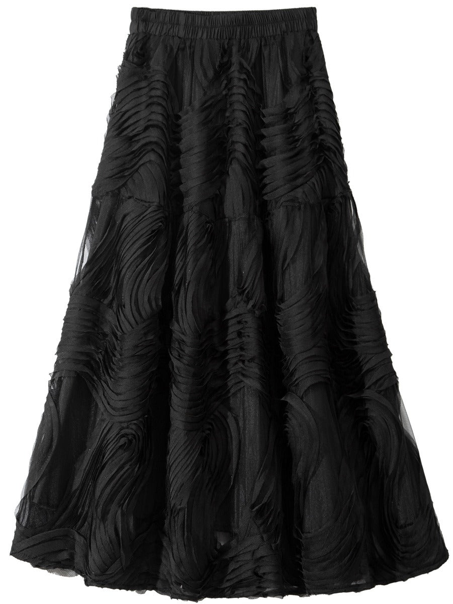 Romantic Mesh Midi Skirt | same ANTHEM.