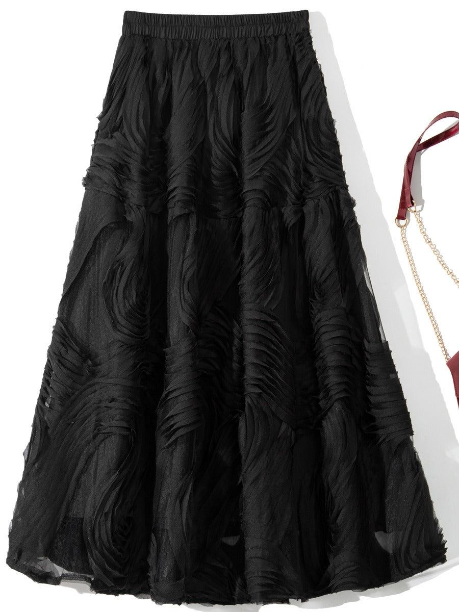Romantic Mesh Midi Skirt | same ANTHEM.