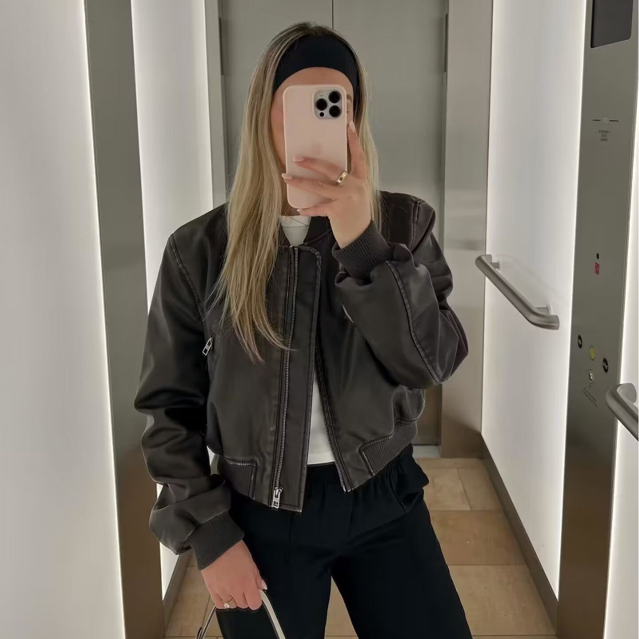 Romantic Pilot Leather Jacket | same ANTHEM