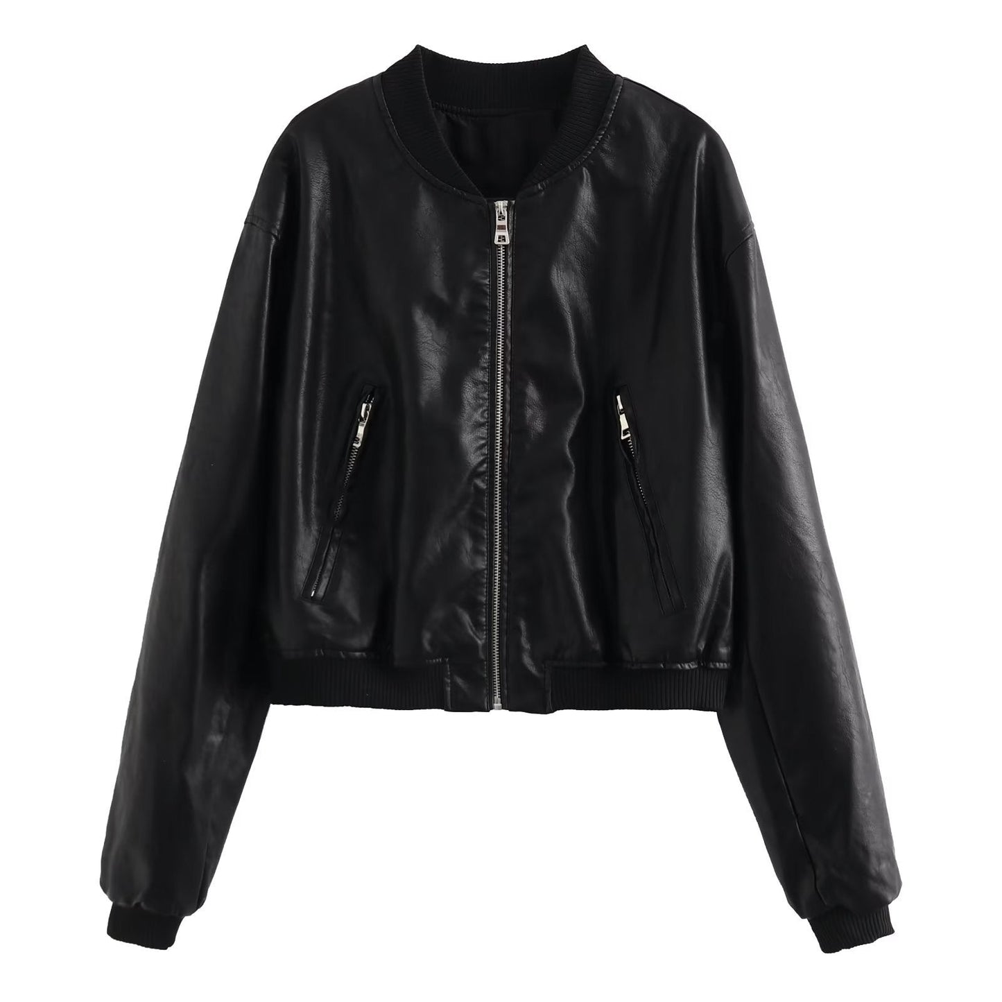 Romantic Pilot Leather Jacket | same ANTHEM - black / XS