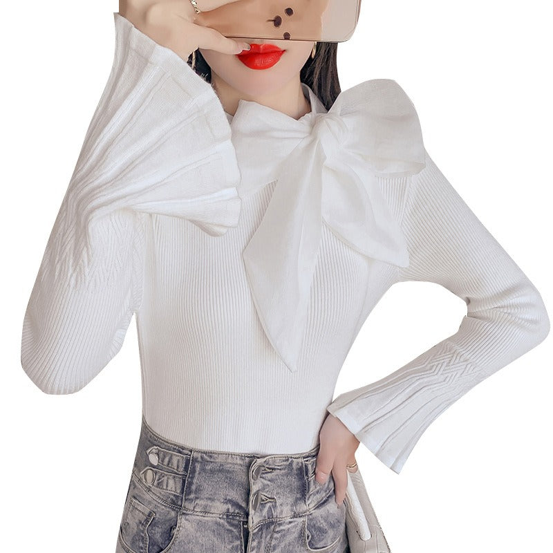 Romantic Ribbon Lace-Up Sweater – Dreamy French Boho Style | same ANTHEM