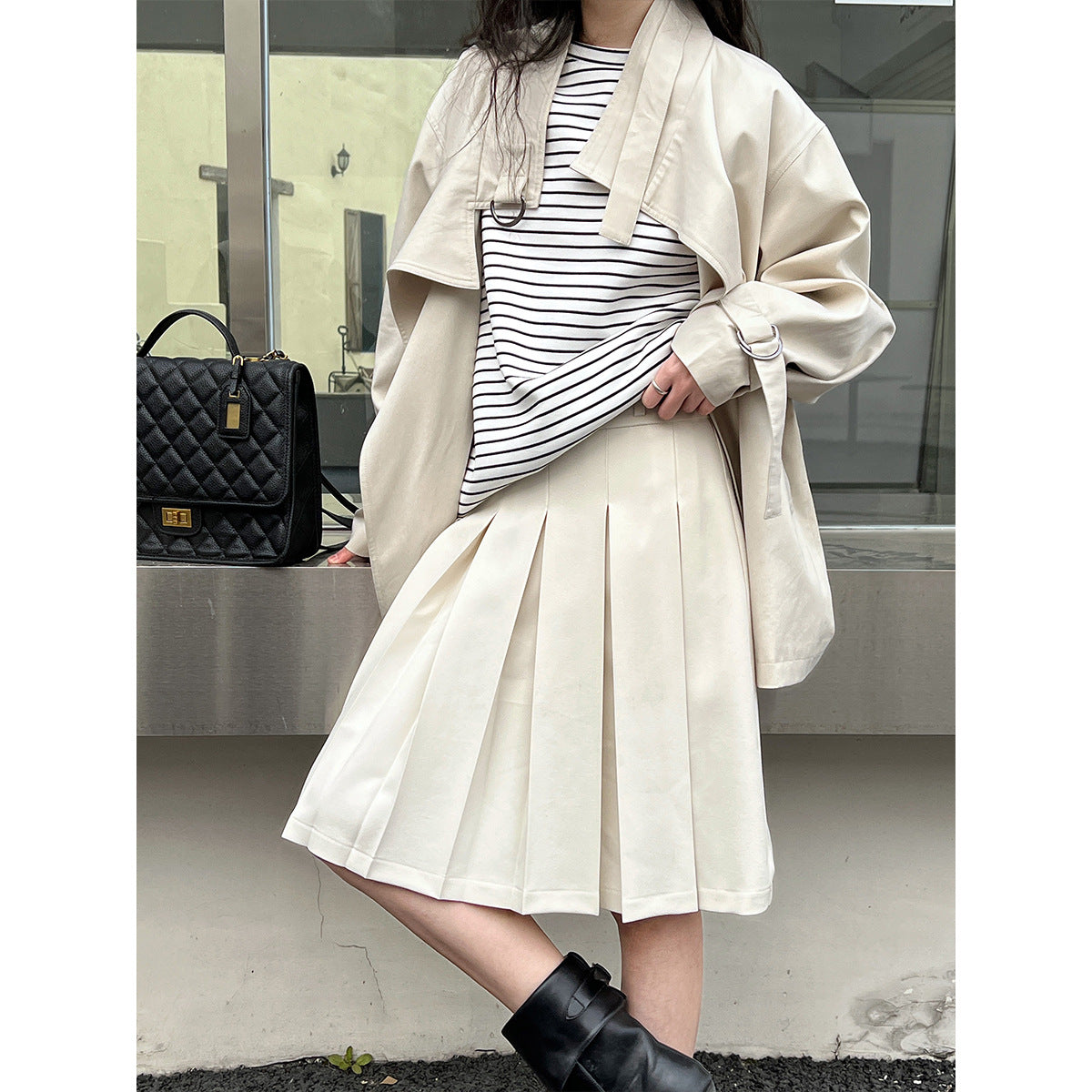 Romantic Stand Collar Trench Coat | same ANTHEM