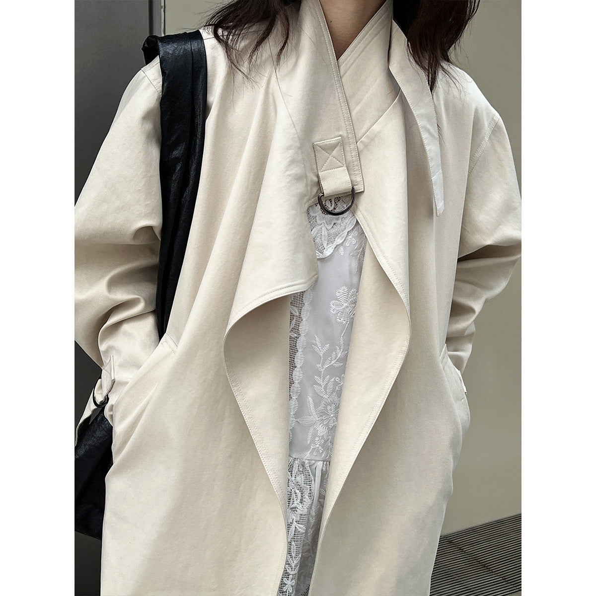 Romantic Stand Collar Trench Coat | same ANTHEM