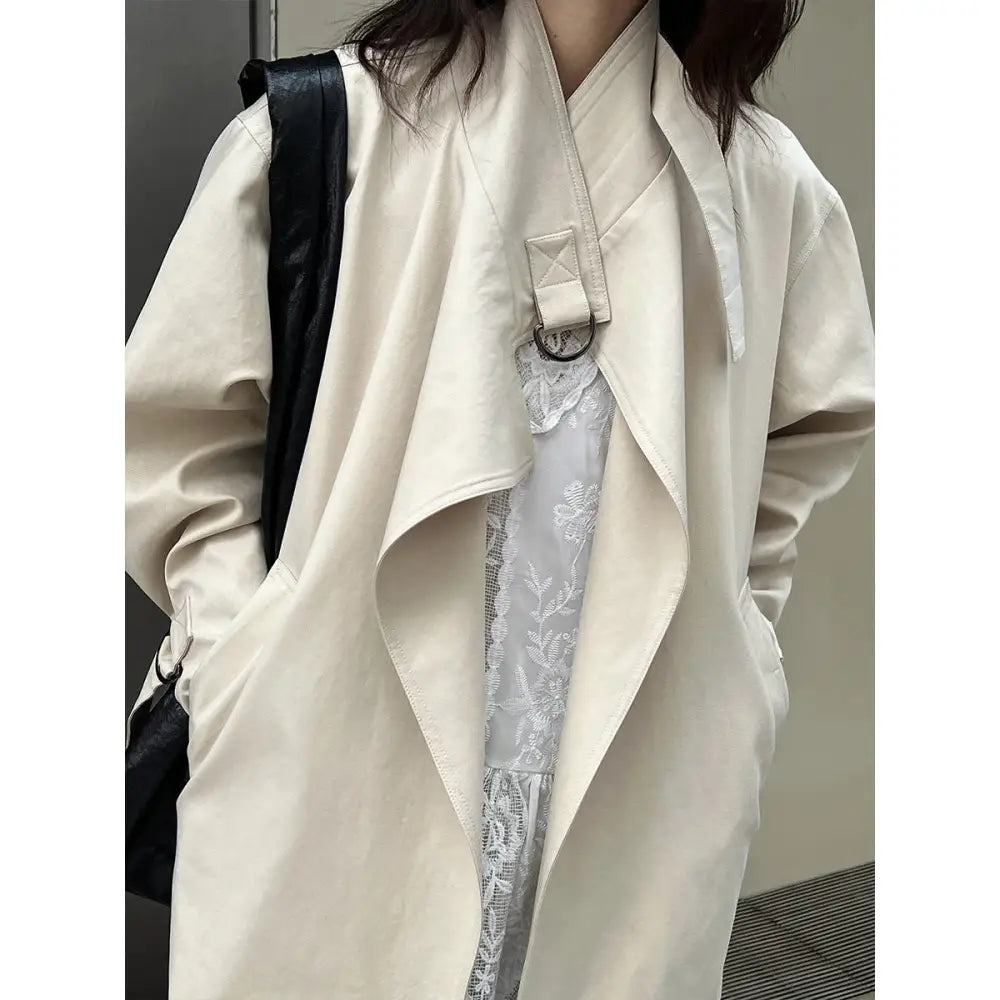 Romantic Stand Collar Trench Coat | same ANTHEM