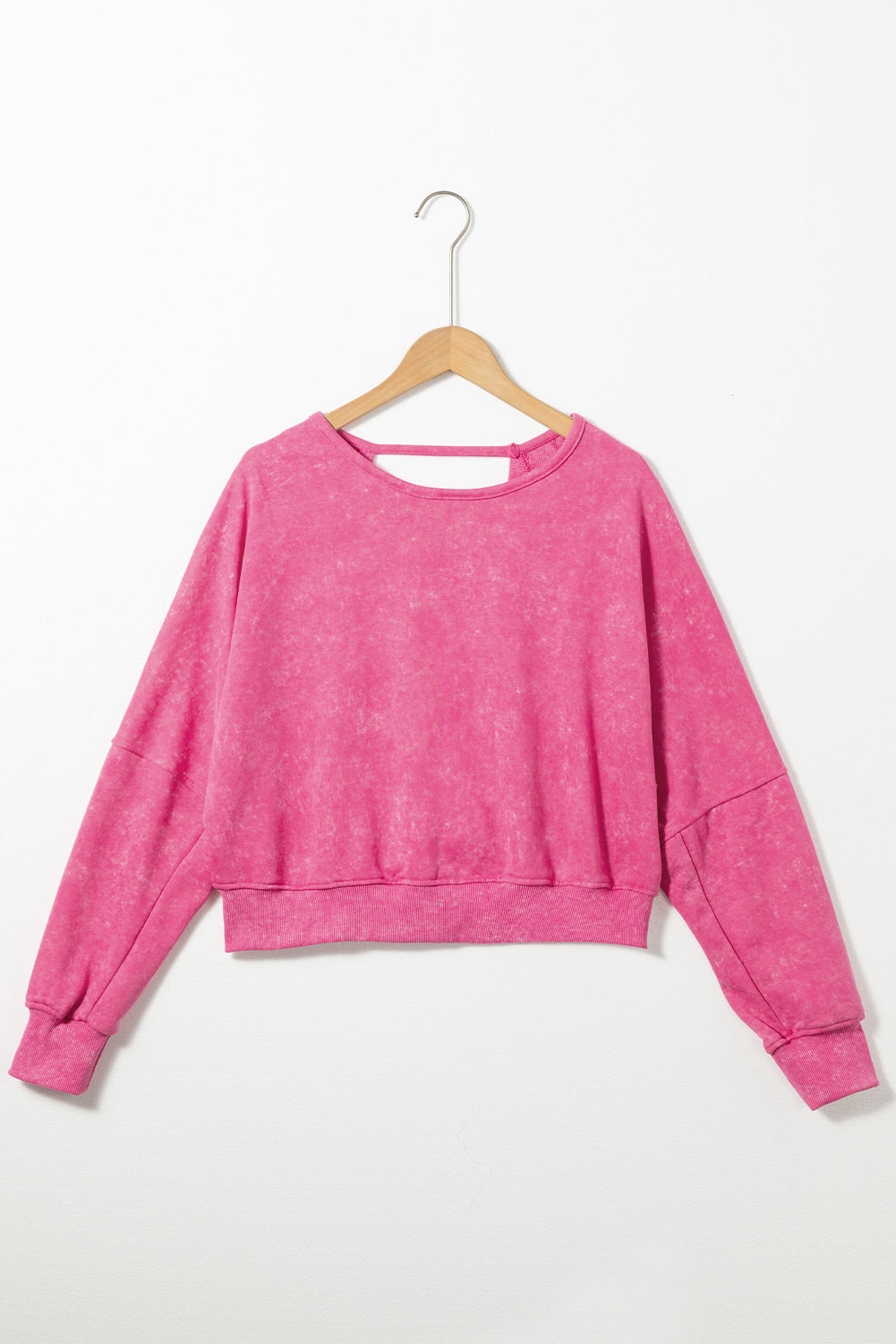 Rose Acid Wash Open Back Sweatshirt – same ANTHEM | Soulmate Style Streetwear
